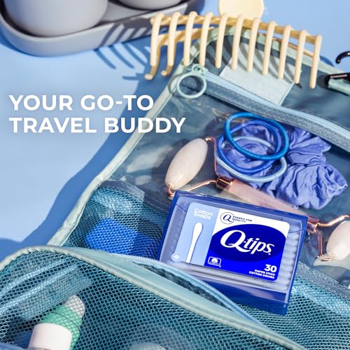 Q-tips Cotton Swabs Travel-Size 10-Pack, 30 Count - Personal & Beauty Care