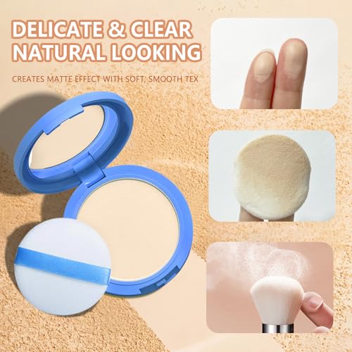 NaissiYa Natural Beige Oil Control Matte Face Powder 10g Flawless Setting