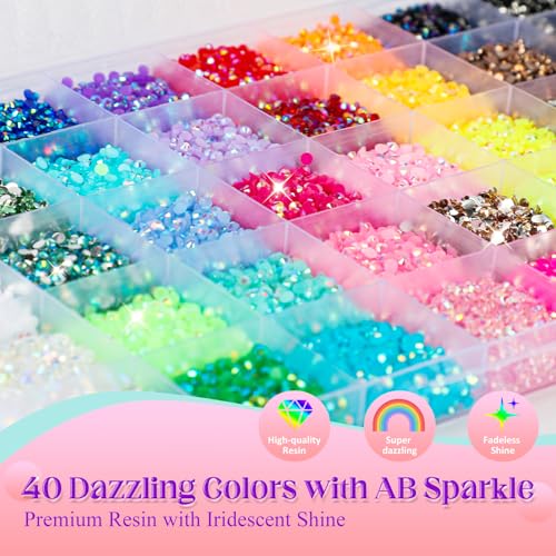 Complete Bedazzling Kit with 50000 Rhinestones & Glue Set