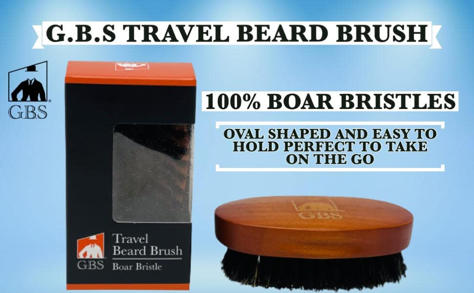 G.B.S Pack of 3 - Men Beard & Mustache Brush