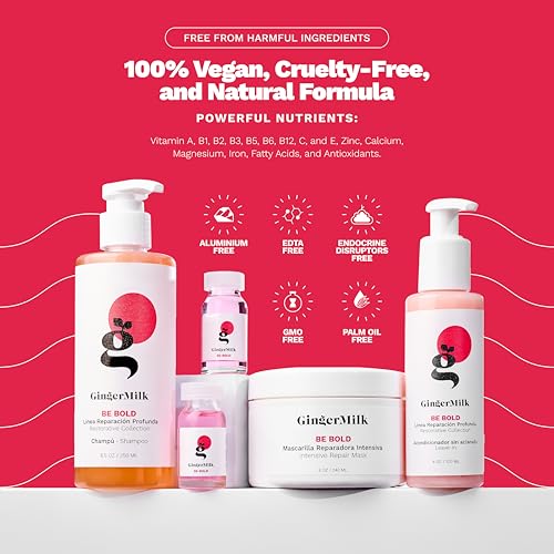 Ginger Milk SOS Hair Repair Kit for Dry Damaged & Color-Treated Hair