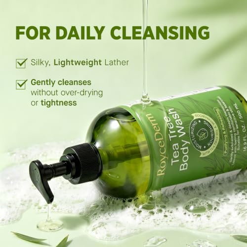 Roycederm Tea Tree Body Wash, 16.9 Fl Oz