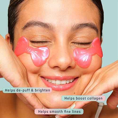 SpaLife PRETTY IN PINK UNDEREYE MASK & PIMPLE PATCH DUO ? Hydrogel Undereye Patches for Dark Circles, Puffy Eyes ? Hydrocolloid Pimple Patches ? Mother's Day Gifts for Her - 42 Total Patches