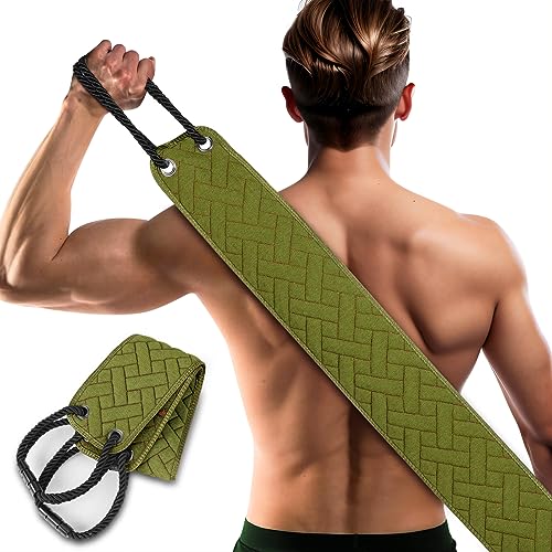 Eaxun 38.5" Exfoliating Back Scrubber with Dual Handles