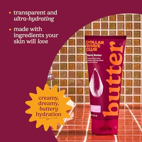 Shave Butter for Women 6oz Pack of 2 - Cashmere Santal Scent, Clear & Hydrating