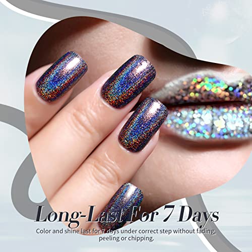 Born Pretty Holographic Black Nail Polish 10ml