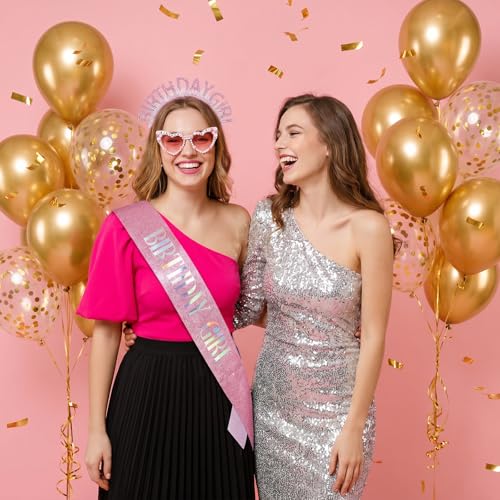 Birthday Girl 3-Piece Party Set: Sash, Headband & Sunglasses