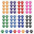 Dog Paw Glitter Temporary Tattoos, 40 Sheets 320pcs
