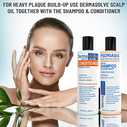 DermaSolve Medicated Shampoo & Conditioner for Psoriasis & Dandruff