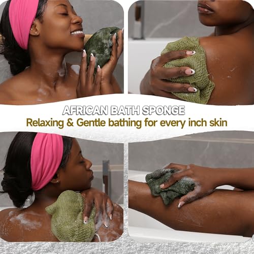 African Net Sponge 2-Pack 45-Inch Exfoliating Bath Loofah