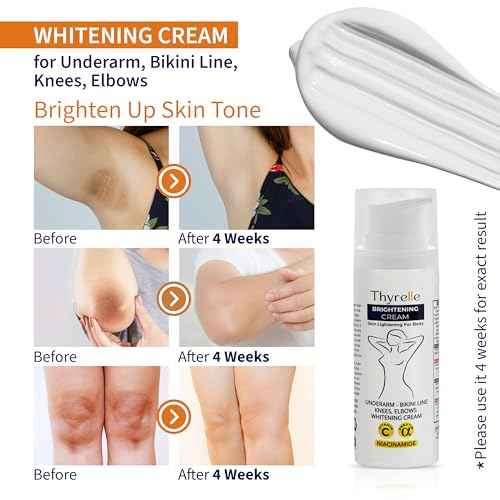 Skin Lightening Cream, Underarm, Knees, Elbows, Inner Thigh, Bikini Areas, Skin Bleaching Cream with premium ingredients (50ml, 1.69 fl oz)