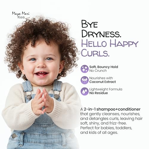 MAYA MARI Kids 2-in-1 Shampoo & Conditioner, 32 oz, Tear-Free