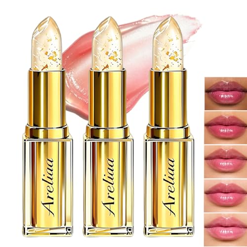 Areliaa pH Lipstick - Color Changing, Long Lasting, 3 Pack