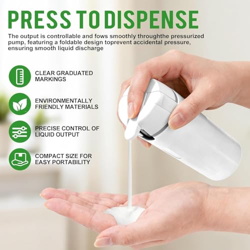 4-Pack 30ML Travel Bottles, Refillable Leak-Proof Dispensers