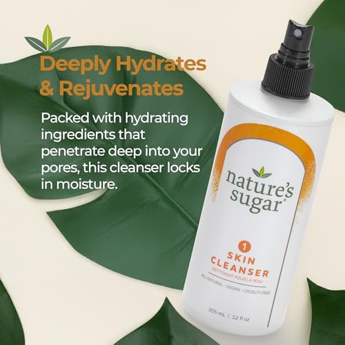 Nature's Sugar Prewax Skin Cleanser ? Prep & Cleanse Spray for Waxing Care ? Supports Paste Adhesion, Smooth Removal & Skin Wellness ? Pre Wax Essentials for Body & Bikini ? 355 ml / 12 fl oz