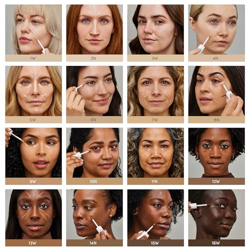 Jane Iredale PureMatch Liquid Concealer, Lightweight, Creamy Formula with Medium Coverage Conceals, Brightens, & Defines, Soft Matte Finish, Long-Wear