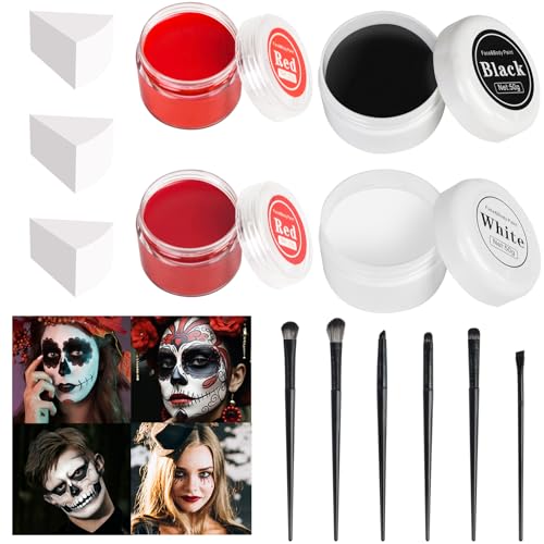 Clown Makeup Kit - 13 Piece Oil-Based Face Paint Set
