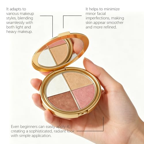Eye & Cheek Palette - 4-in-1 Eyeshadow, Blush & Highlighter