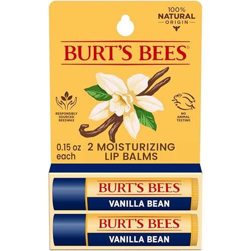 Burt's Bees Vanilla Bean Lip Balm - 2 Tubes, 0.15 oz
