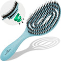 Blue MarQus Detangle Boar Hair Brush for Women & Men - Soft Bending Bristles, Eco-Friendly, Wet & Dry Hair, 1pc