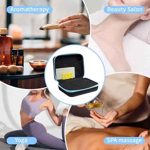 Essential Oil Storage Holder Organizer Carrying Case, 30 Bottles, Essential Oils Box for 5ml- 15ml Bottle Travel Storage Organizer Bag with Labels & Bottle Opener for doTERRA & Young Living