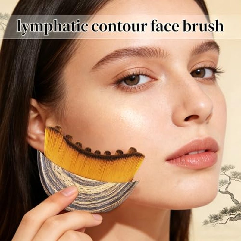 Lymphatic Face Brush 2-Pack - Depuffing & Gua Sha Sculpting