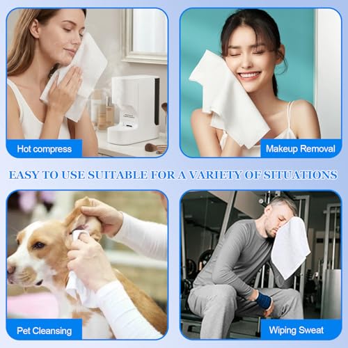 AICARGER Towel Warmer Refills, 60 Compressed Face Towels