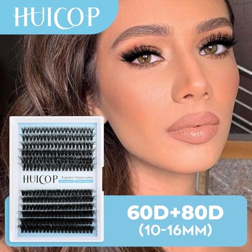 5D Fluffy Cluster Lashes Extensions Kit – 240pcs, Bond & Seal