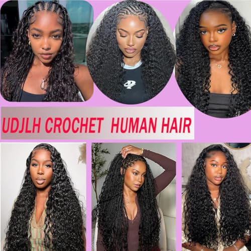18 Inch Deep Wave Crochet Hair Extensions for Black Women