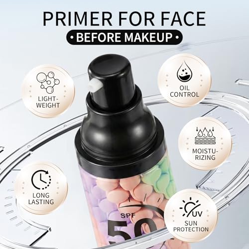 Color Correcting Face Primer SPF 50 PA+++ Oil Control - 2 Pack