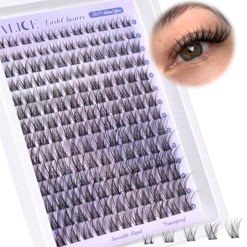 ALICE Wispy Cluster Lashes DIY Extension 8-16mm Invisible Band