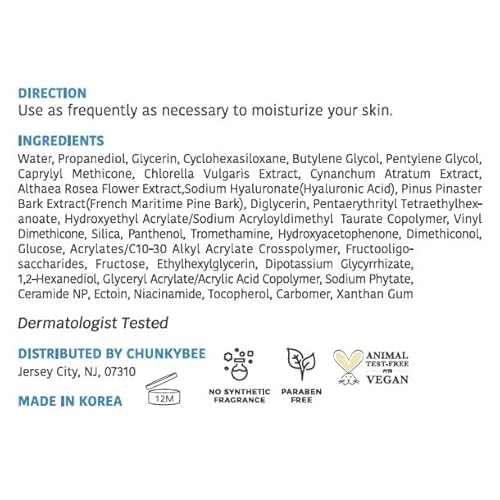 Decollage Hydrating Water Gel Travel Size Moisturizer 1.7 fl oz for Smooth and Glowing Skin with Hyaluronic Acid, Ceramide NP Fragrance Free, Oil Free, PETA Certified Vegan Skincare