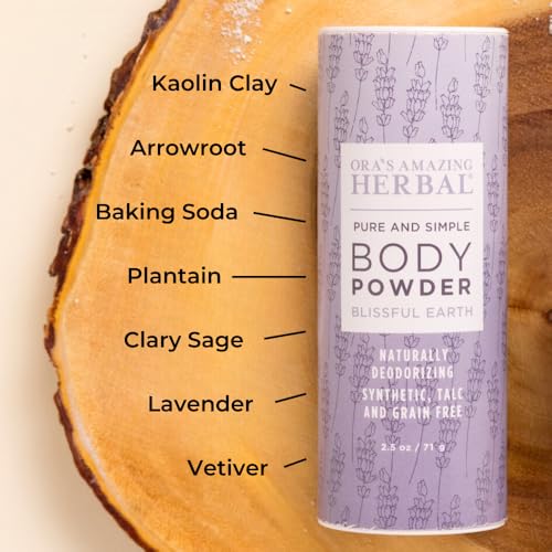 Talc Free Body Dusting Powder, Lavender Clary Sage, 2.5 oz