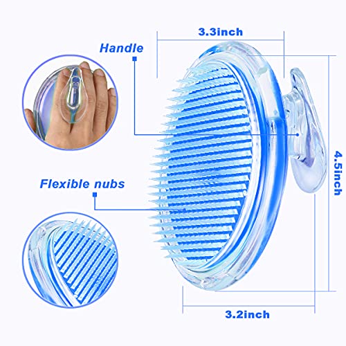 TailaiMei Exfoliating Brush for Ingrown Hair Treatment - To Treat and Prevent Bikini Bumps, Razor Bumps - Silky Smooth Skin Solution for Men and Women(Blue)