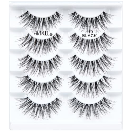 Ardell Wispies 113 Natural Strip False Eyelashes with Invisiband - 6 Pairs