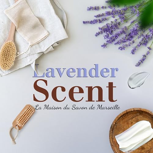 La Maison du Savon - Lavender French Soap on a Rope Duo - Moisturizing Hand & Body Soap Bars with Organic Shea Butter & Donkey Milk, Solid Soap Made in Provence - 2 x 6.2 Oz/175g