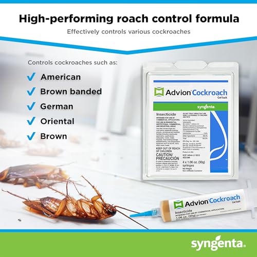 Syngenta Advion Cockroach Gel Bait, 4 x 30g Tubes