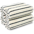Jacquotha Cotton Washcloths 4 Pack 13x13 - Soft Striped