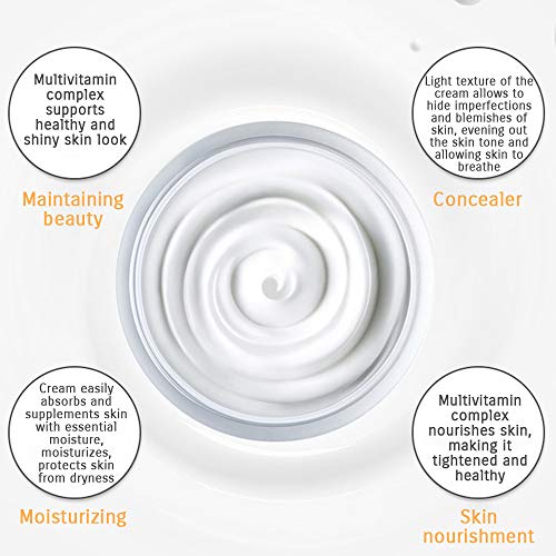 BIOAQUA V7 Toning Light Cream For Lazy Makeup Multivitamin Complex Oat Hyaluronic Acid Concealer Moisturizing 50g