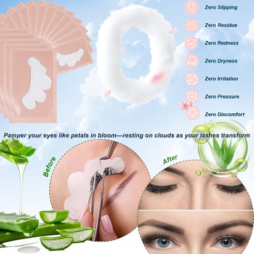 100 Pairs Hydrogel Under Eye Pads for Lash Extensions