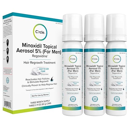 Minoxidil 5% Foam for Men Hair Regrowth - 3 Month Supply