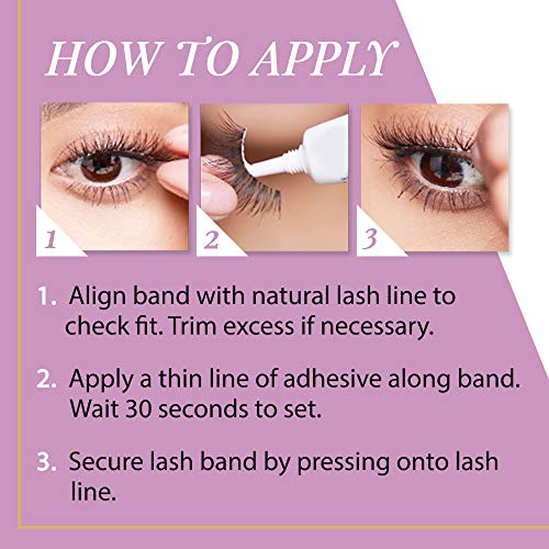Andrea False Lashes Style 53 - Natural Black Strip Lashes, 4 Pairs