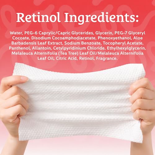 Body Prescriptions Retinol Makeup Remover Wipes, 100 Count