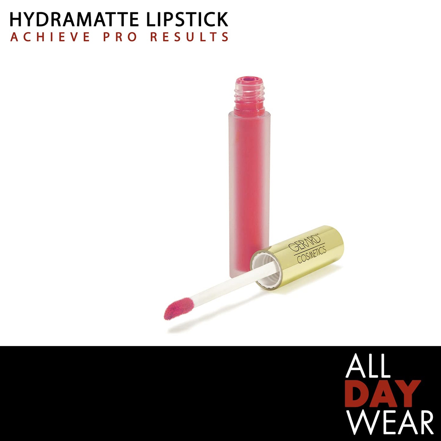 Gerard Cosmetics HydraMatte Liquid Lipstick Strawberry Fields | Pink Lipstick with Matte Finish | Long Lasting and Non-Drying | Super Pigmented Fully Opaque Lip Color