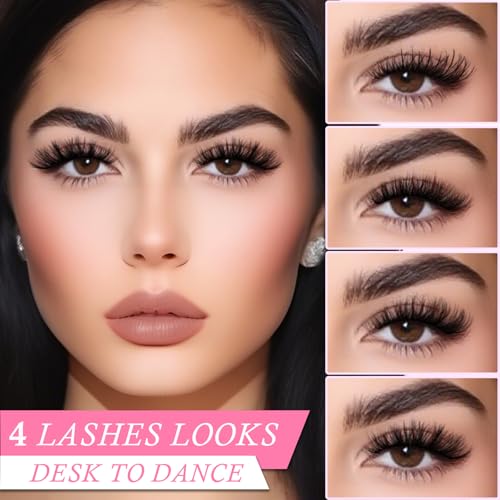 Wispy Cat Eye False Eyelashes - 20 Pairs Bulk Pack