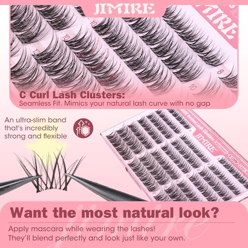 Natural Wispy Lash Clusters 8-12mm Short Eyelash Extensions (120Pcs)