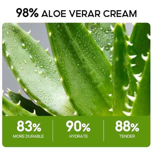 Aloe Vera Moisturizer Facial Cream,Facial Cream With 98% Organic Aloe Vera,Anti Wrinkle Face Moisturize Cream,For Dry Skin,Acne Scars,Soft,Moisturizing,And Delicate Skin