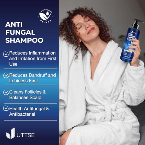 Uttse Anti-Fungal Scalp Shampoo for Psoriasis & Dandruff Relief - 300mL
