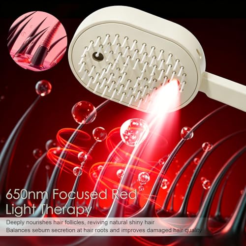 Electric Spray Massage Comb with Water Mist and Detangling