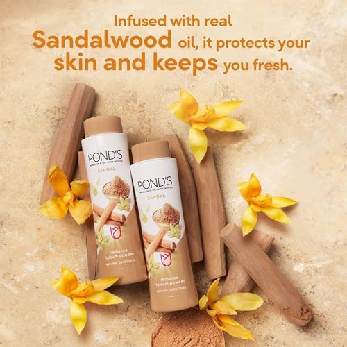 Pond's Sandal Talc Powder 300g - Sandalwood Fragrance